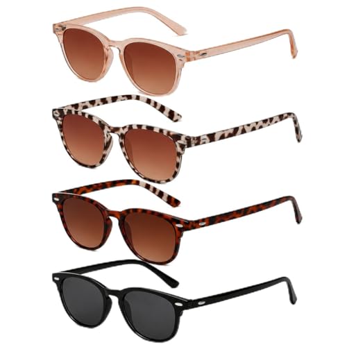 Image of Lumoia 4Pcs Sunglasses for Women, Retro Ladies Polarized Sunglasses UV400