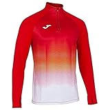 Fabricada en material cómodo Joma Elite VII Sudadera Running, Niños, Rojo-Blanco, XS