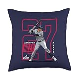 Austin Riley | Atlanta Baseball MLB Players | MLBRIL4046 Throw Pillow
