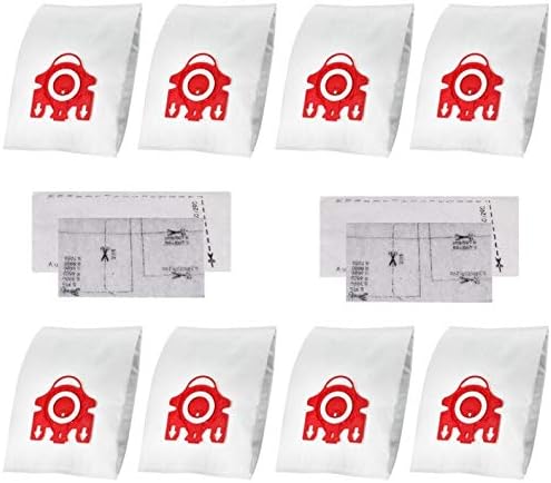 JZROME 8 Pack 3D Airclean Efficiency Dustbags for Miele FJM Hoover Bags Vacuum Cleaners Replacement