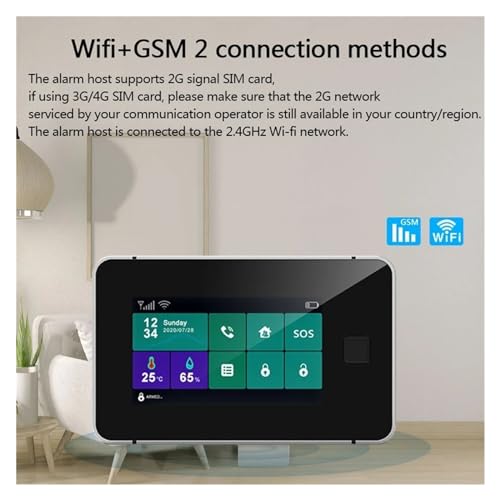 Alarme Intelligente Sans Fil Connectée Interphone et Télécommande