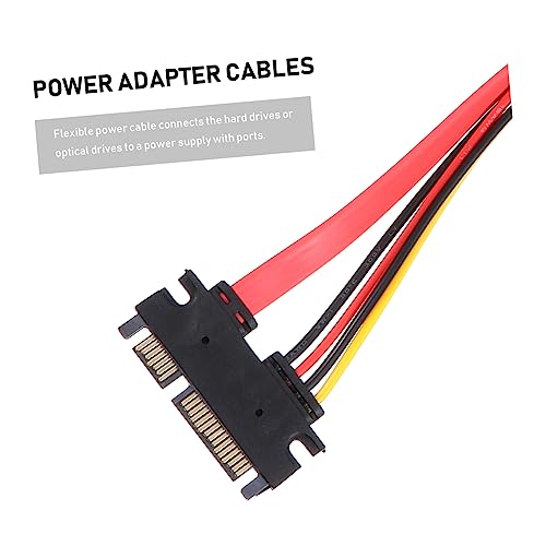Evita tirones con el cable alimentación de 2 piezas extensión disco duro macho hembra adaptador 7