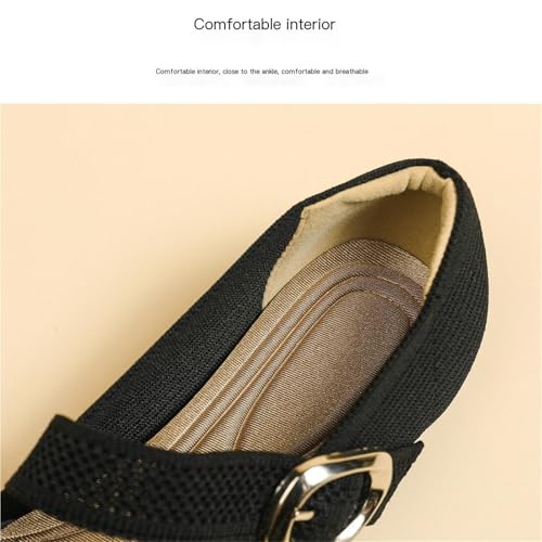 Mary Jane Shoes Women Ballet Flats Shoes Comfortable Soft Square Toe Shallow Mouth Shoes for Women4