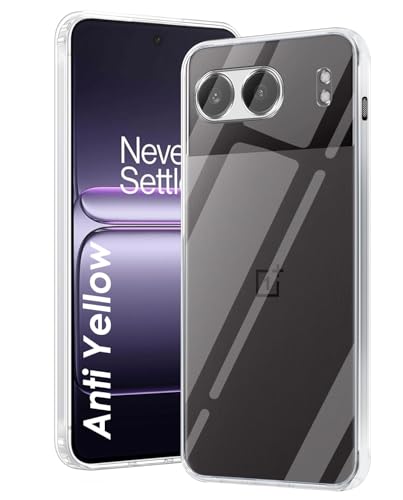 Image of DIZORO Compatible with Oneplus nord 4 5G Back Cover Case Clear,[ Anti Yellow ][Military Grade Protection] Hard PC Back Cover Transparent