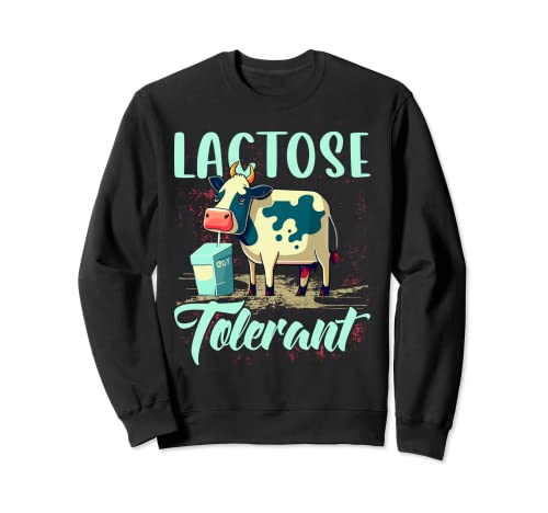 Lactose Tolerant Shirt Funny Cow T-shirt Lactose Intolerant Sudadera