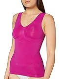 belly cloud Damen Unterhemd figurformendes seamless Top V-Ausschnitt, Gr. 42/44 (XL), Pink (fuchsia)