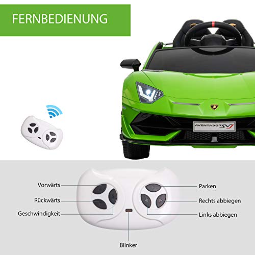 Kinder Elektroauto HOMCOM 12V mit Lamborghini SVJ Lizenz