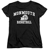 Monmouth University Official Basketball Women's T Shirt, Black, Small