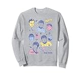 Star Trek Vintage Pastel Bridge Crew Felpa