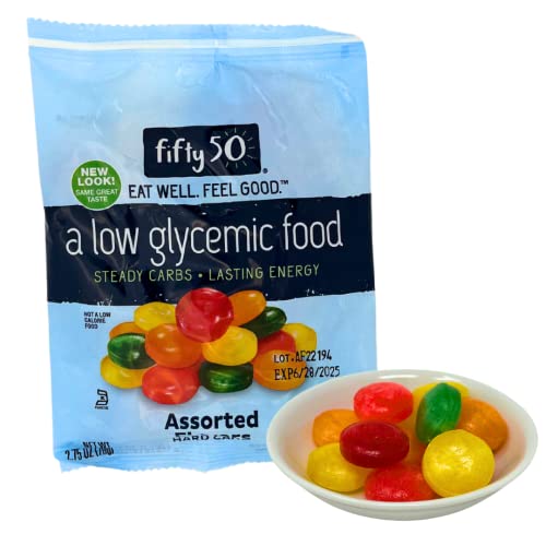 Fifty 50 Foods Kosher Sugar Free Assorted Fruit Hard Candy, 2.75 Ounce (Pack Of 2) #TOP3