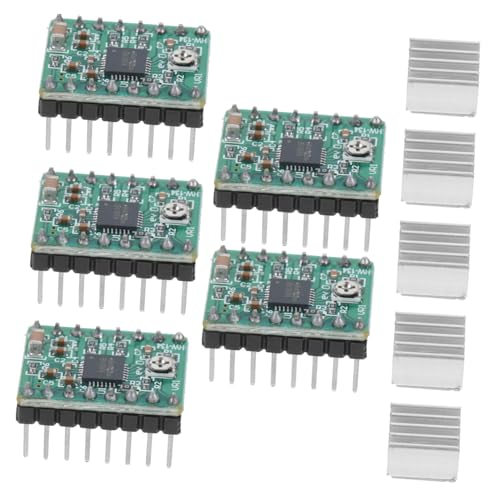 OKUMEYR 5pcs Stepper Motor Driver Module Chip for Printer Full Step to Step Resolution