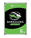 Seagate BarraCuda, 8 TB, Internal Hard Drive, SATA 6 Gbit/s, 3.5", 5400 RPM, 256 MB Cache for Desktop PC (ST8000DM004)