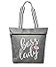 Produktbild Brooke & Jess Designs Damen Brooke and Jess Tragetasche, Boss Lady Gray Lexie, Large