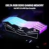 TEAMGROUP T-Force Delta RGB DDR5 RAM 32GB (2x16GB) 6400MHz PC5-51200 CL38 Módulo de Memoria para Computadora de Escritorio para Chipset de las Series 600 y 700 XMP 3.0 Listo Negro FF3D532G6400HC38JDC01 4