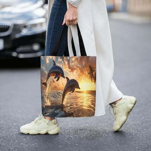 Animal Unicorn Beauty Canvas Shoulder Bag Reusable Tote Bag Soft Lightweight Cloth Bags For Women Girls Lady Casual4