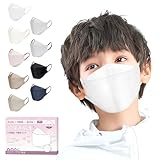 [Brodio] 立体マスク 小さめ【小顔向け/中学年以上】個包装 バイカラー 32枚入 立体構造 ダイヤモンド形状 小顔マスク 肌にやさしい 息がしやすい 耳が痛くならない 通気性 飛沫対策 花粉用 小さめマスク ホワイト