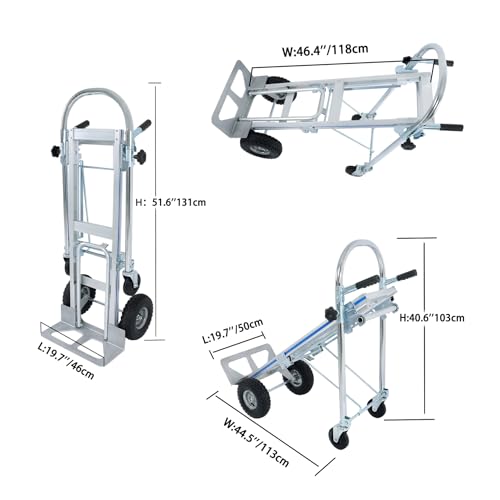 Carretilla plegable de aluminio resistente miniatura 2