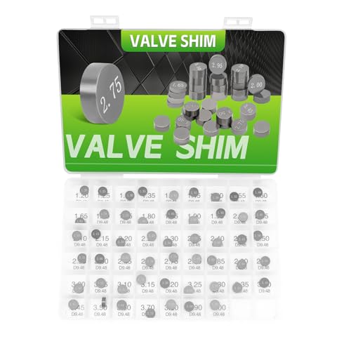 JCKLW Adjustable Valve Shim Kit 9.48mm O.D. 1.20mm-4.00mm Thick (52pcs)