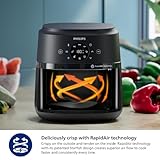 Philips 2000 Series Airfryer - RapidAir Technology, 13-in-1 Ways to Cook, 4.4QT Capacity, Healthier Meals Up to 90% Less Fat, Easy to Clean, Dishwasher Safe, Touchscreen Control, HomeID App (NA221/00)