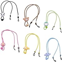 6 Stück Junge Mädchen Brillenbänder, Multifunktionales Brillenkette Einstellbares Maskenkette, Sonnenbrillenband Brillenkordel Sport