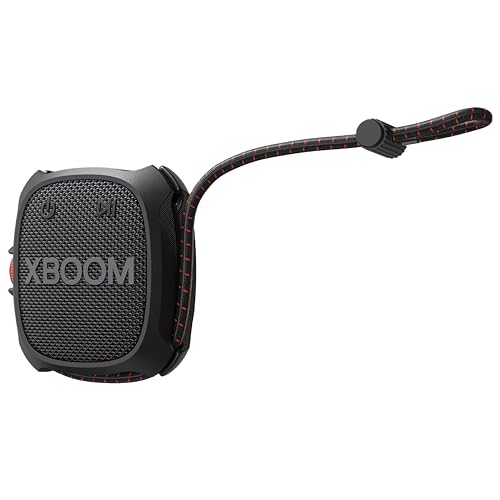 LG XG2T XBOOM Go Wireless Speaker with Powerful Sound and up to 10 HRS of Battery, Adjustable String, IP67 with Miltary Standard Durable 4 41mMgkbnJNL