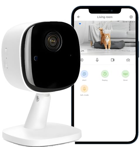 Smart Mini WiFi Kamera Galayou Indoor Home Kameras für Sicherheit mit Nachtsicht Haustier Kamera mit Telefon App 24/7 SD Kartenspeicher 1080P Innenkamera Bewegungserkennung, 2-Wege Audio, Babyphone