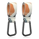 Gukeniu Ganchos para cochecito de bebé para colgar bolsas, hoja bohemia