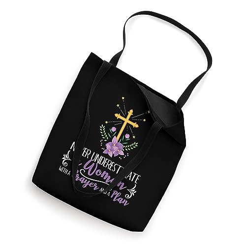Bolso tote para mujer: «Never underestimate a Woman with a Prayer & a Plan» — Deaconess miniatura 2