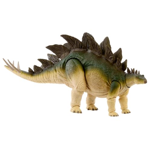 Mattel Jurassic World Figurine articulée Stégosaure de la Collection Hammond grand dinosaure herbivore avec queue articulée par câble interne JCH08 - vue 6