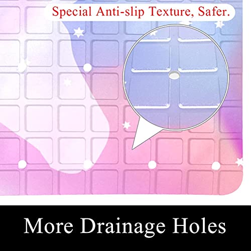 Tapis de douche antidérapant licorne pour éviter les chutes - 3