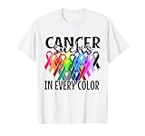 il cancro fa schifo in ogni colore combatte il cancro consapevolezza del cancro maglietta