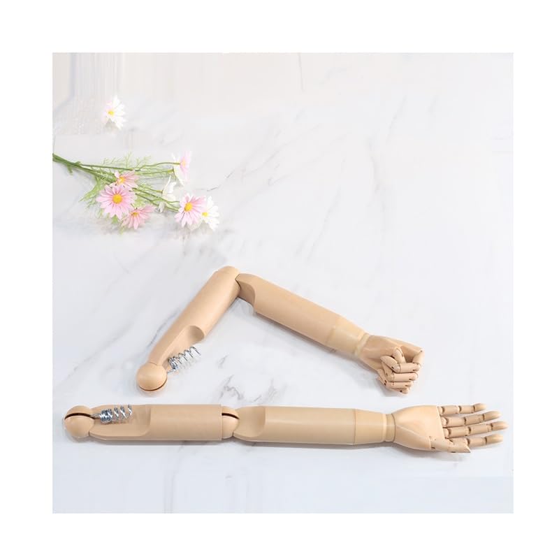 Brazo de maniquí de madera, articulaciones flexibles para modelo de exhibición, ideal para exhibición de tiendas de ropa