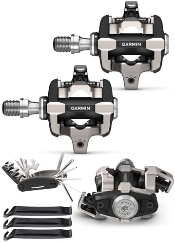 Garmin Rally XC200 Dual-Sensing Power Meter Bike Pedals Bundle wi...