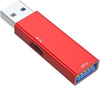 Aluminum Alloy USB Hub USB3.0 To Type C + USB3.0 Female Adapter Converter For Laptop Keyboard Charging & Data Transfer USB Hub For Laptop USB C OTG Adapter USB C To USB3.0 Hub USB C Female To USB3.0 C