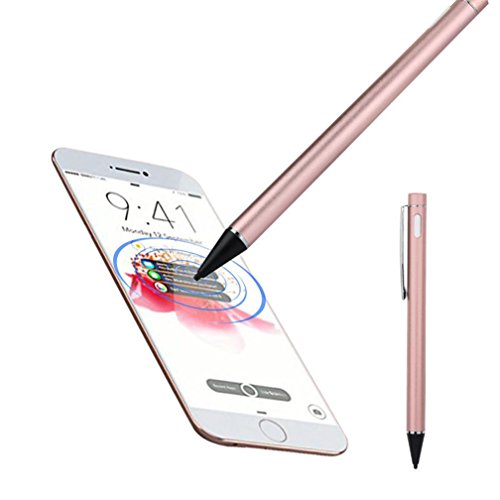 GBSELL Screen Touch Pen Stylus with USB Charging Wire for iPhone 6/6s Plus 7/7s Plus (Rose Gold)