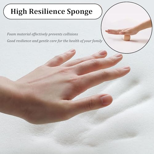 Topjia 3D Anti Collision Wall Padding for Bedroom,Peel and Stick Headboard Panels,Adhesive Wall Cushion Upholstered Headboard Panels Decor for Nursery Living Room(13.8x27.5in 4PCS, Brown)