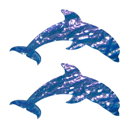 Dolphin glass pool step markers