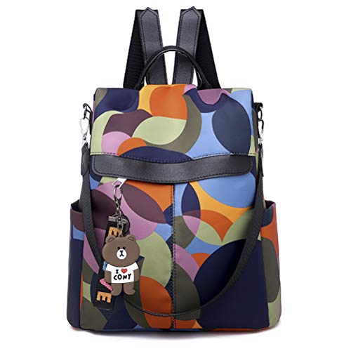 Mochila de tecido Oxford moderna multifuncional, mochila de viagem sem pingente de urso para mulhere