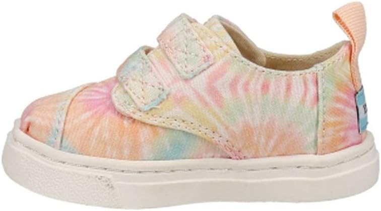 TOMS Kids Girls Cordones Cupsole Tie Dye Double Strap Slip On Sneakers Shoes Casual - Pink - Size 4 M