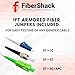 FiberShack - 30km VFL Fiber Optic Tester - Fiber Visual Fault Locator with Tough Aluminum Body - Optical Tester Kit Includes 3X Couplers & 3X 1ft Armored Jumper Cables