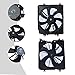 Engine Radiator Cooling Fan Assembly for 2017-2018 Honda CR-V 2.4L Models Left and Right Side Behind Water Tank Fan Replaces#386165PHA01, 386115PHA01 (1 Pair)