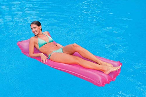 Boia Colchão de piscina - Colchão inflável Bronzeador Neon Rosa Pink 1,83m X 76cm Intex 59717-R