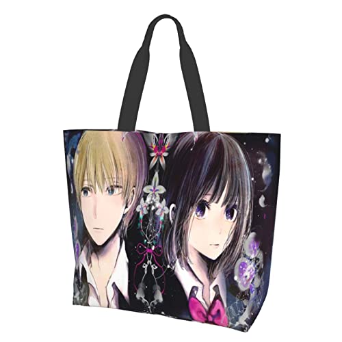 クズの本懐1 可愛い トートバッグ エコバッグ ショッピングバッグ 大容量 ハンドバッグ レディース 手提げ 斜めがけバッグ 軽量 肩掛けバッグ ショルダーバッグ 買い物袋