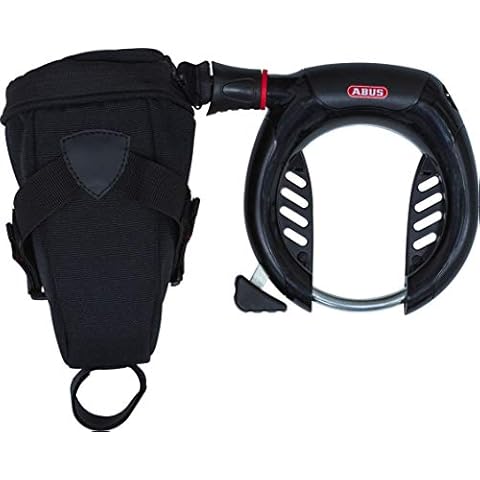 ABUS Rahmenschloss Pro Shield Plus 5950 NR + Anschlusskette 6KS/100 + Schlosstasche ST 5950, Schwarz Cover