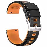 Ritche Christmas Stocking Stuffers 22mm Silicone Watch Band Quick Release Rubber Watch Bands for Men Women