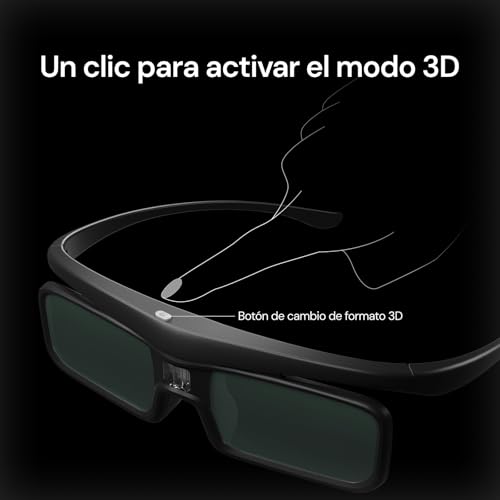 Gafas DLP Link 3D Valerion recargables activas para proyectores VisionMaster 2