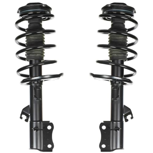 Image of Detroit Axle - Front Struts w /Coil Springs Rear Shock Absorbers Sway Bars Outer Tie Rods Replacement for 2014-2016 Nissan Sentra - 8pc Set