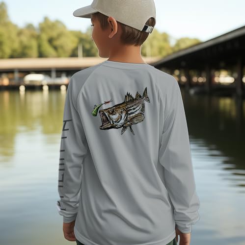 Palmyth Boys Fishing Shirt Youth Long Sleeve T-Shirt UPF 50+ Sun Protection4