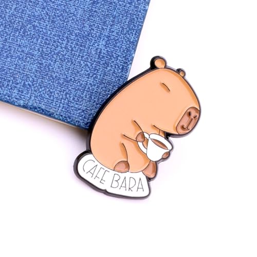 Image of Funny Capybara Brooch Gifts for Animal Lovers Enamel Pins