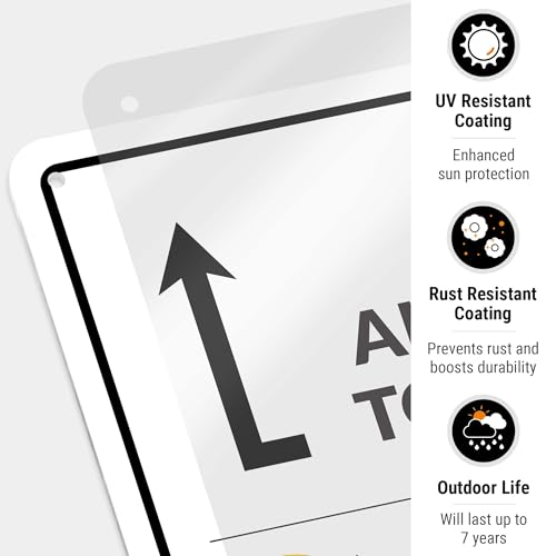 Image of Package Delivery Sign, Delivery Instructions All Package To Back Door Sign, 10x7 Inches, Rust Free .040 Aluminum, Fade Resistant, Made in USA